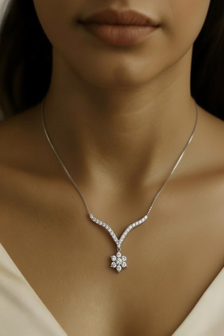 Starlit Flower Pendant