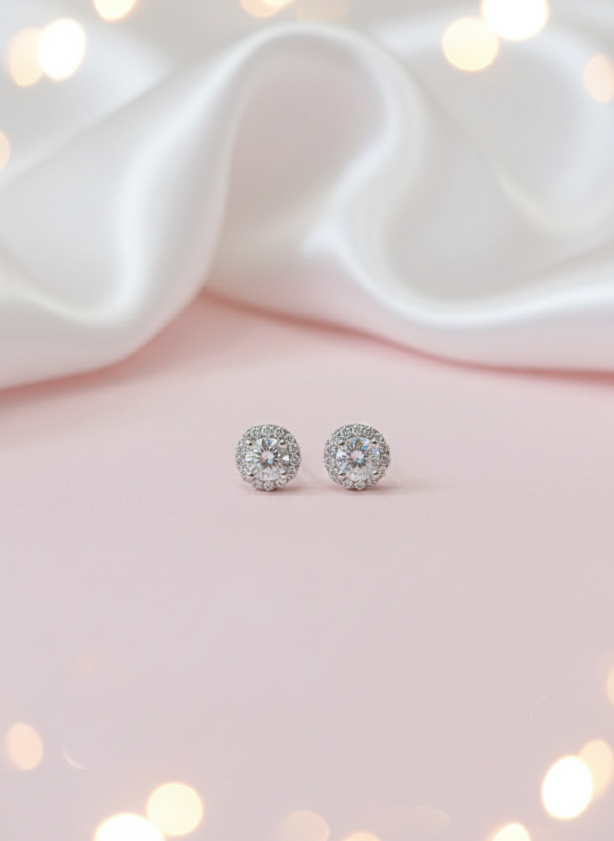 Eternal Halo Sparkle Studs tops