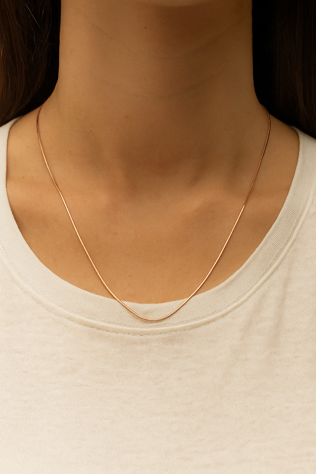 CHAIN003-18-Inch Rose Sterling Silver Chain – Elegant Everyday Wear