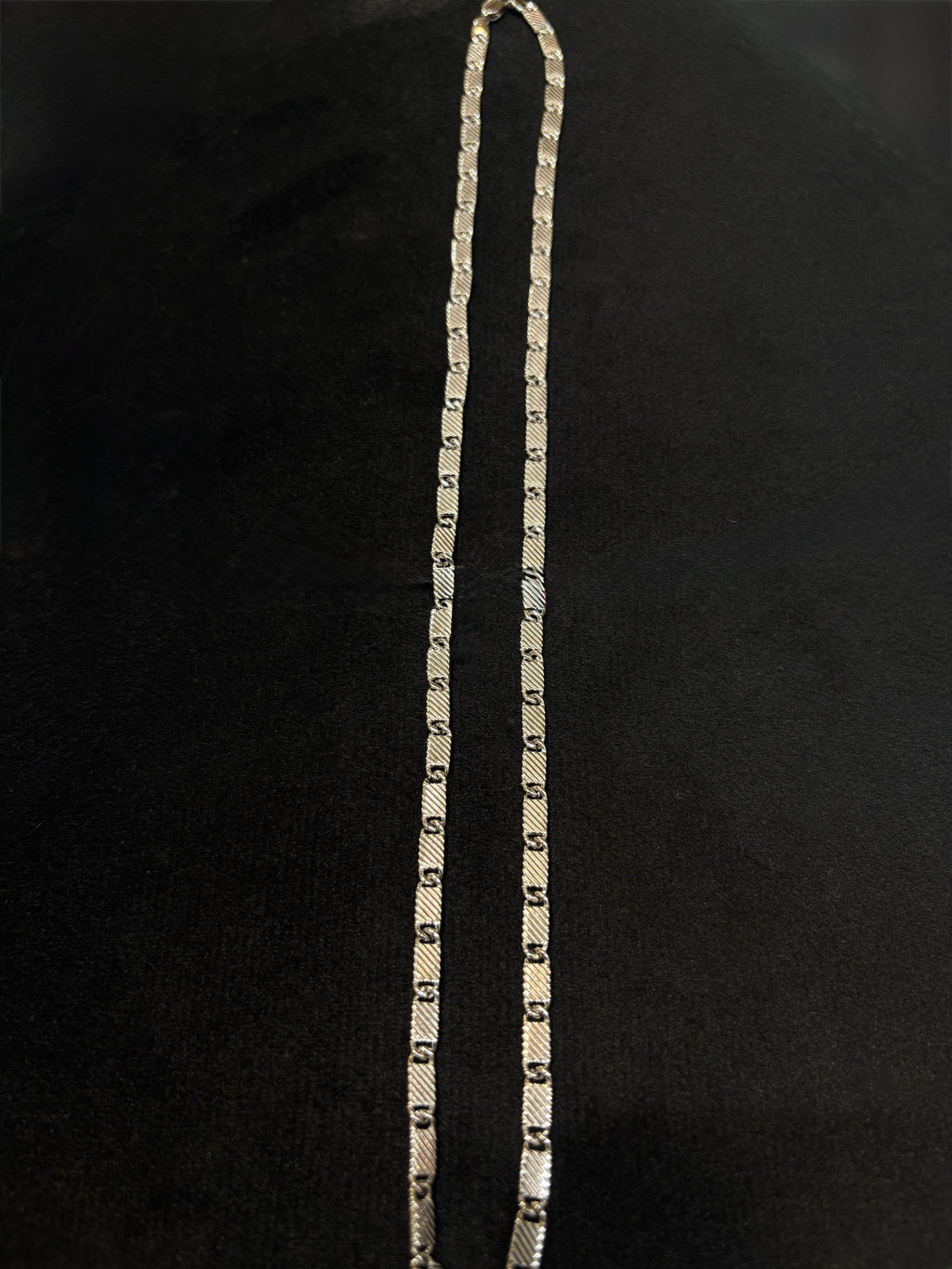 Men’s Silver Chain -Textured Rectangle Link | 925 Silver Jewellery for Men