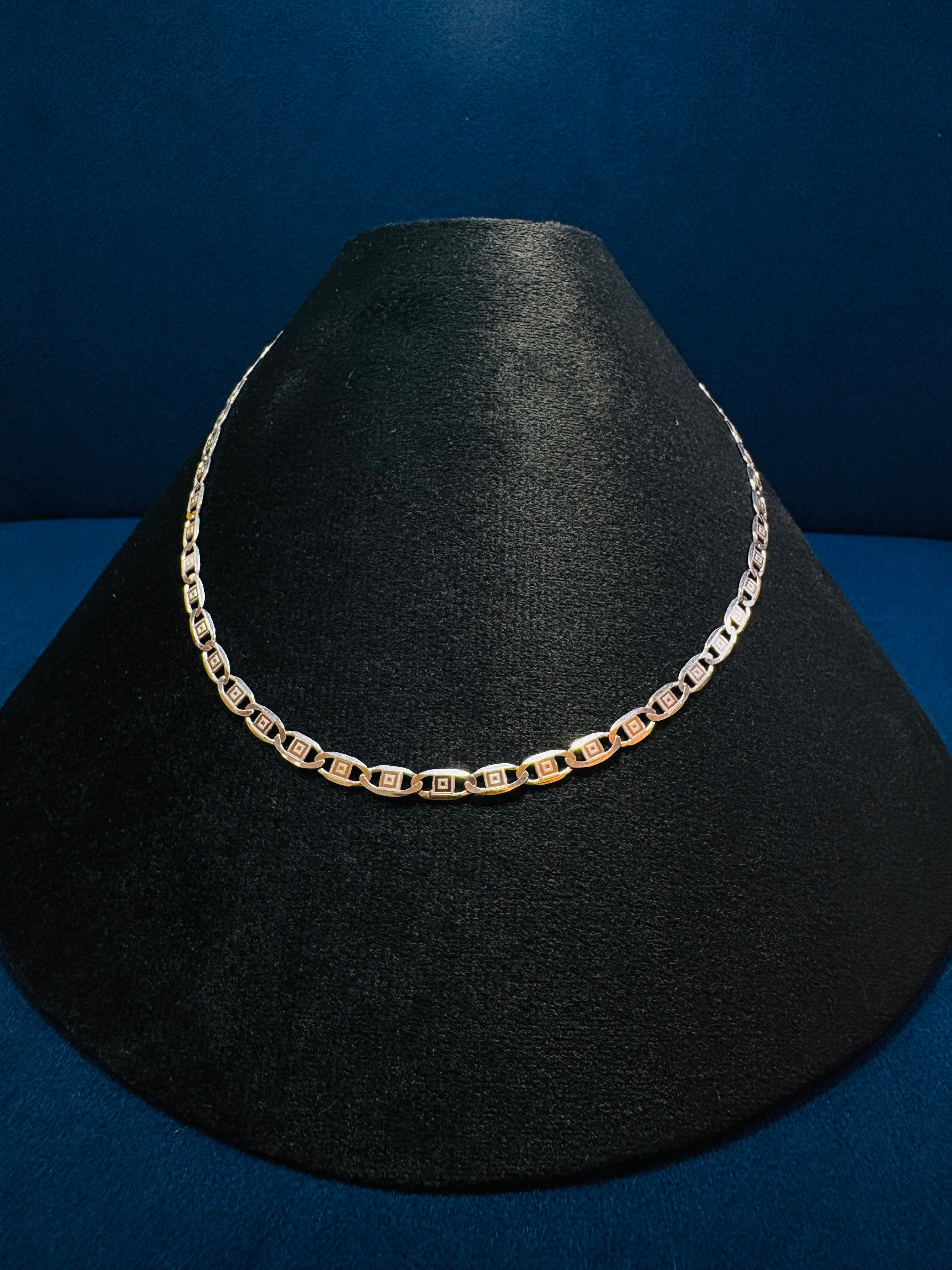 Silver Flat Nawabi Chain – 20"
