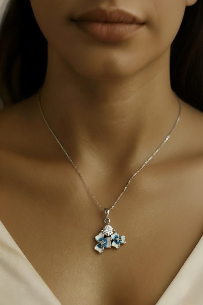 Blue Orchid Glow Pendant