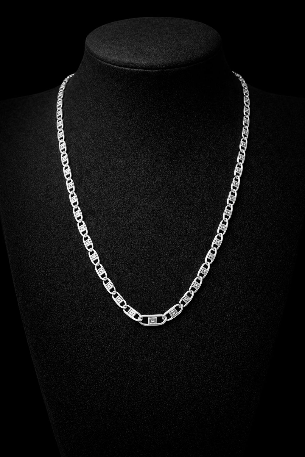 Silver Flat Nawabi Chain – 20"