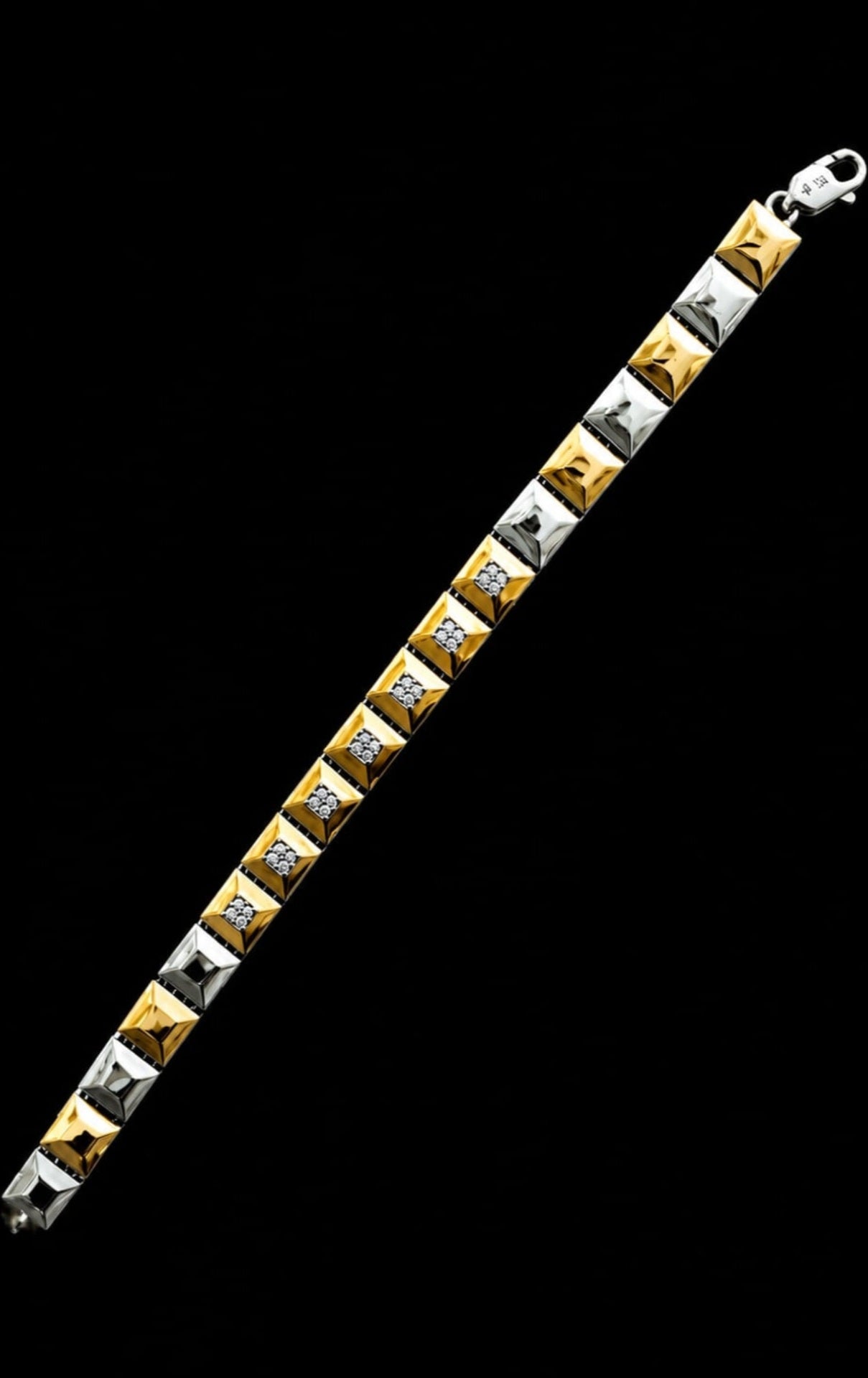 Dual Tone Crown Bracelet