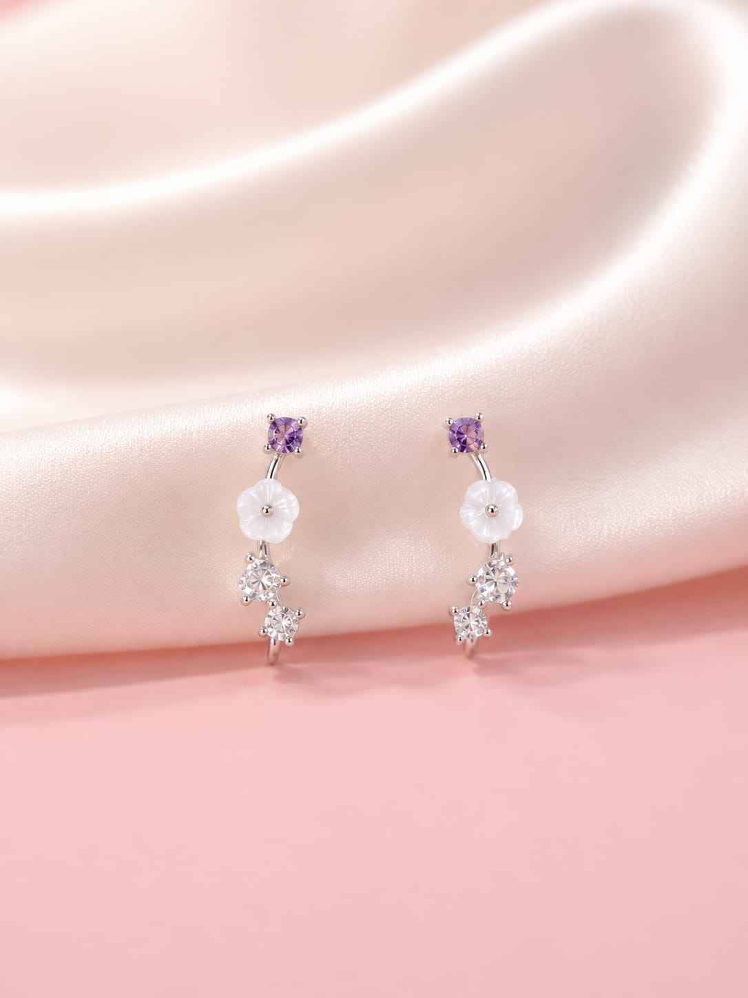 Lavender Bloom Silver Tops