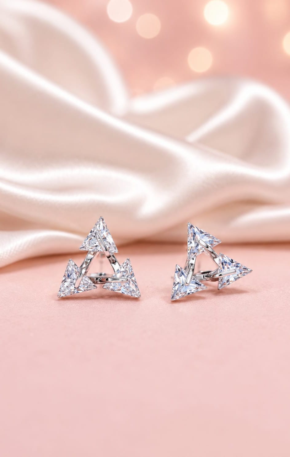 Infinity Triangle Silver Tops
