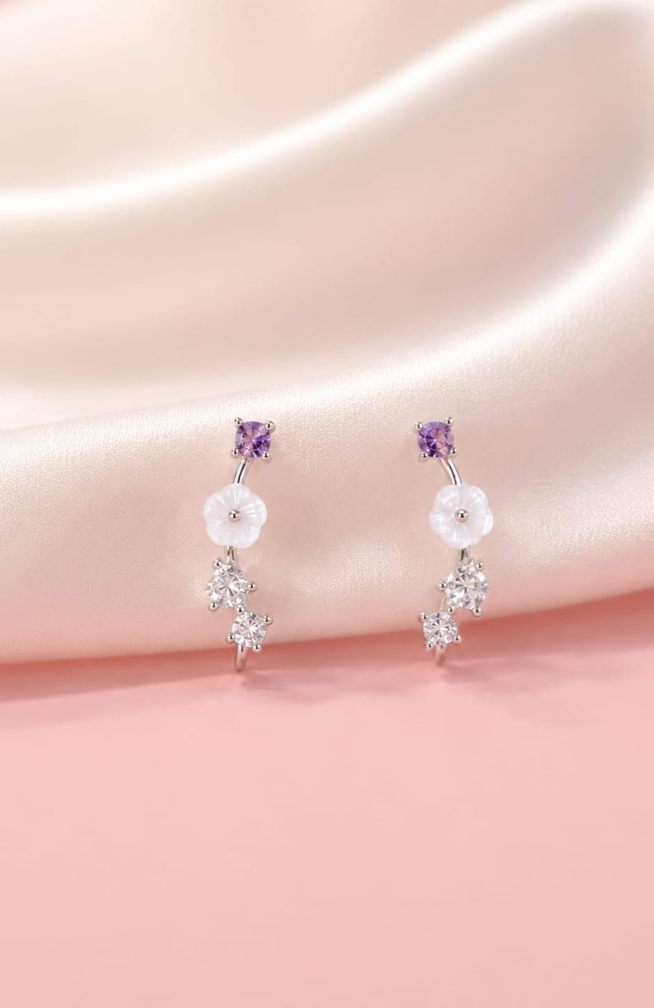 Lavender Bloom Silver Tops
