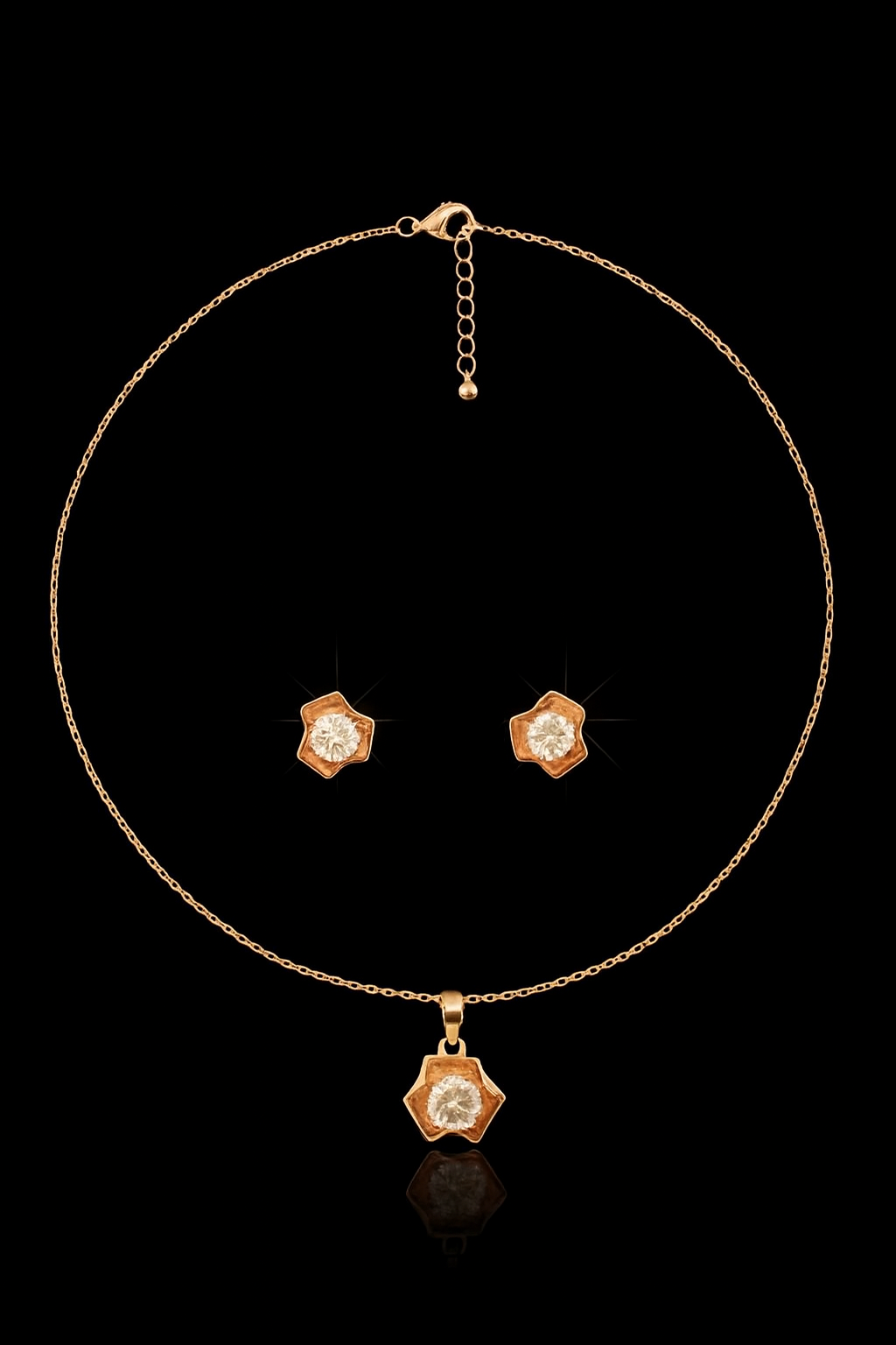 RoseGold StarPetal Set