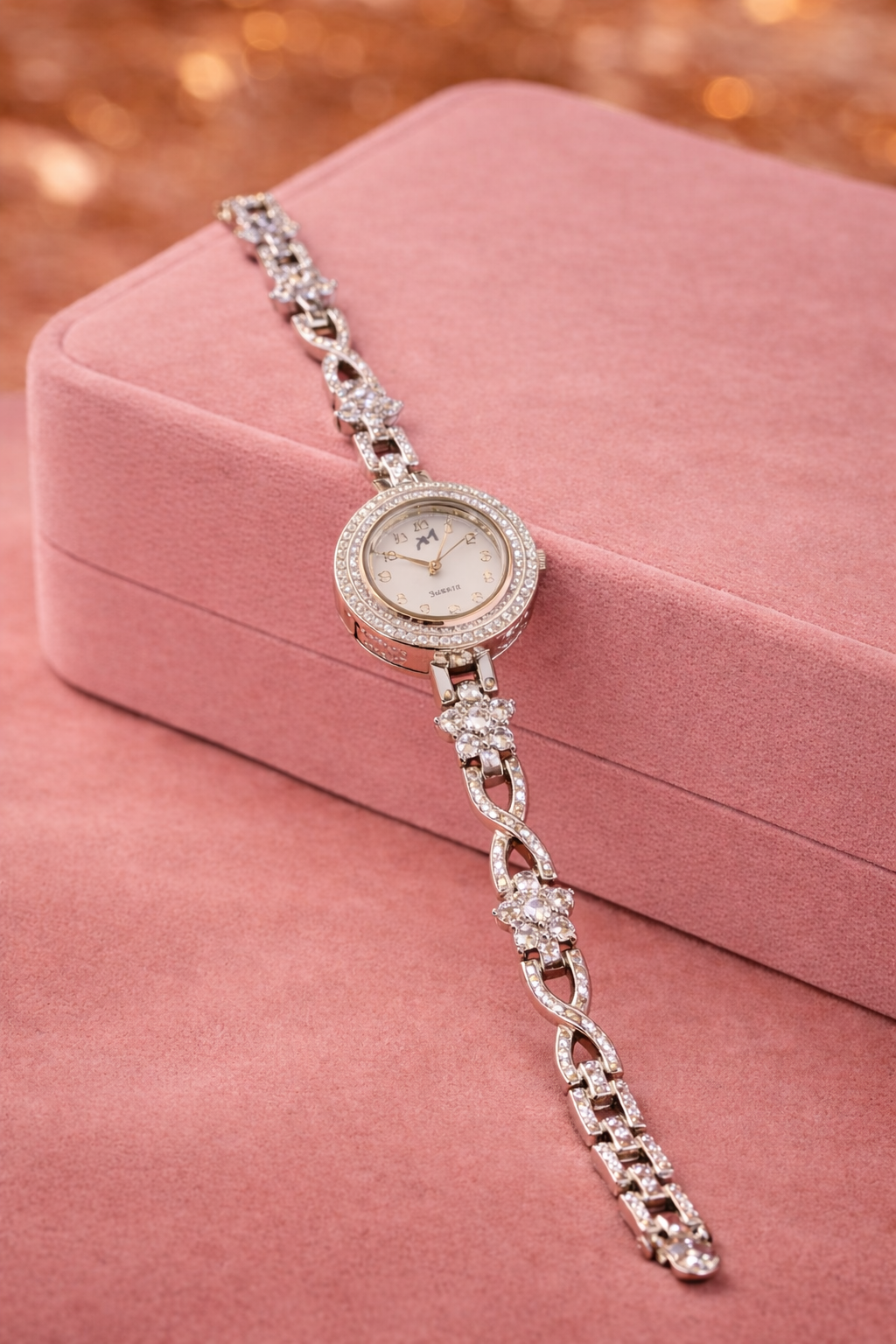 Crystal Silver Watch