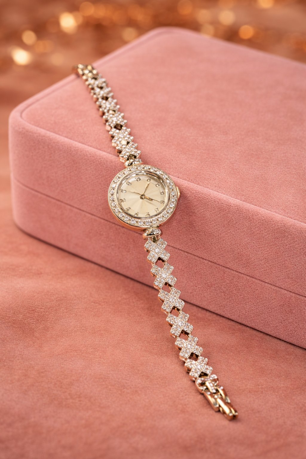 Diamond Style Silver Watch