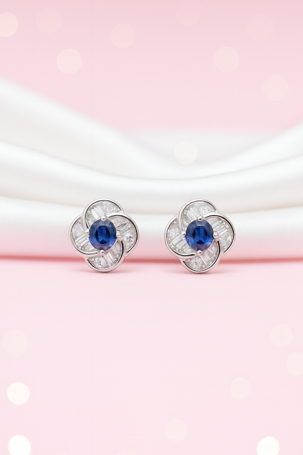 Blue Crystal Blossom Tops