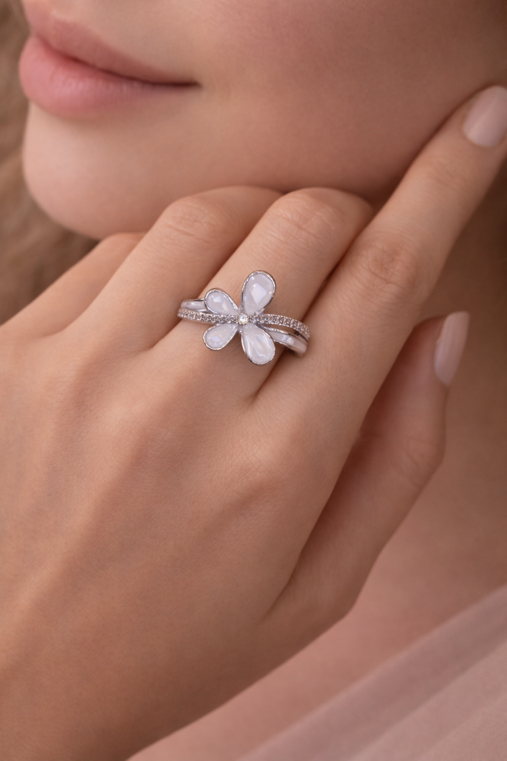 Pearl Petal Ring