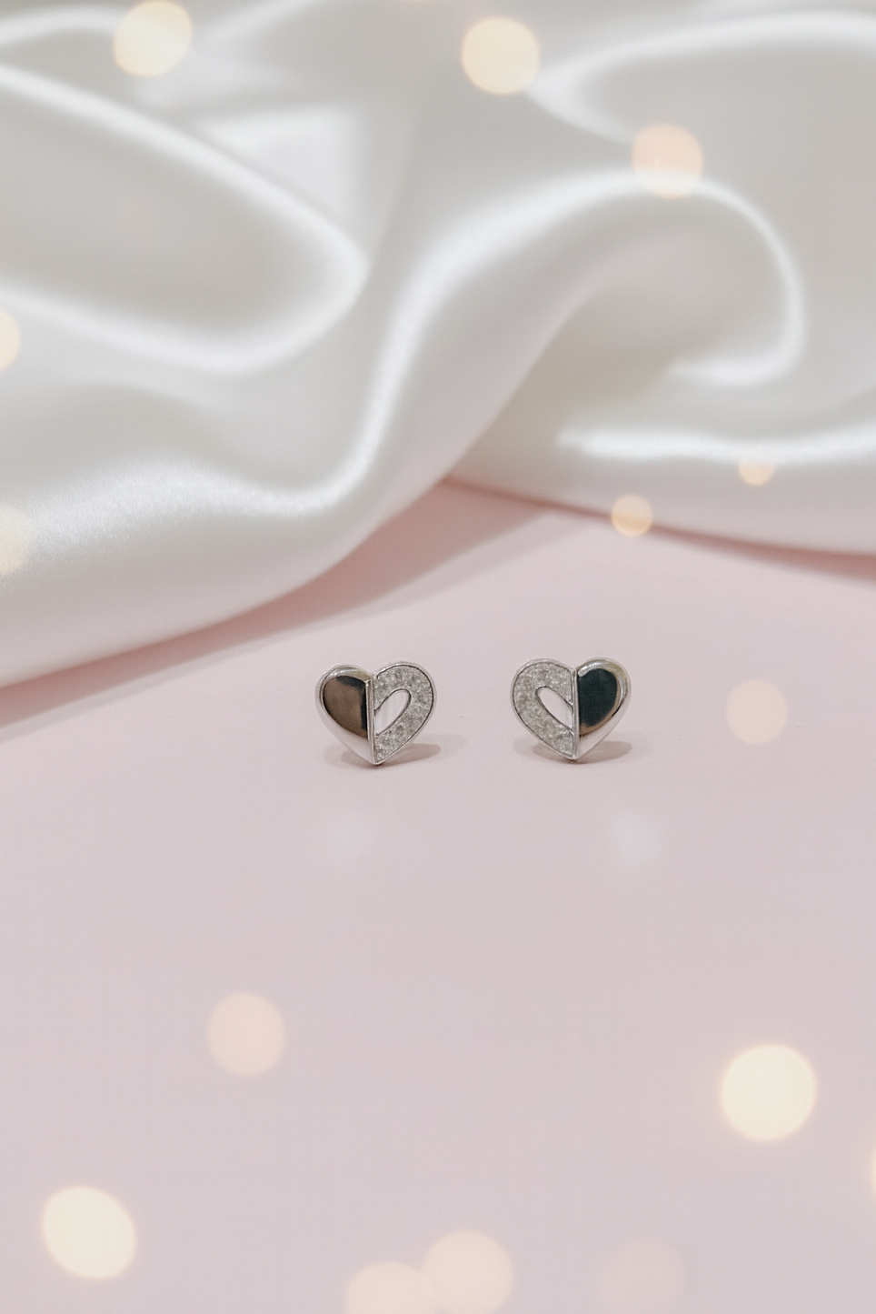 DualTone Heart Studs tops