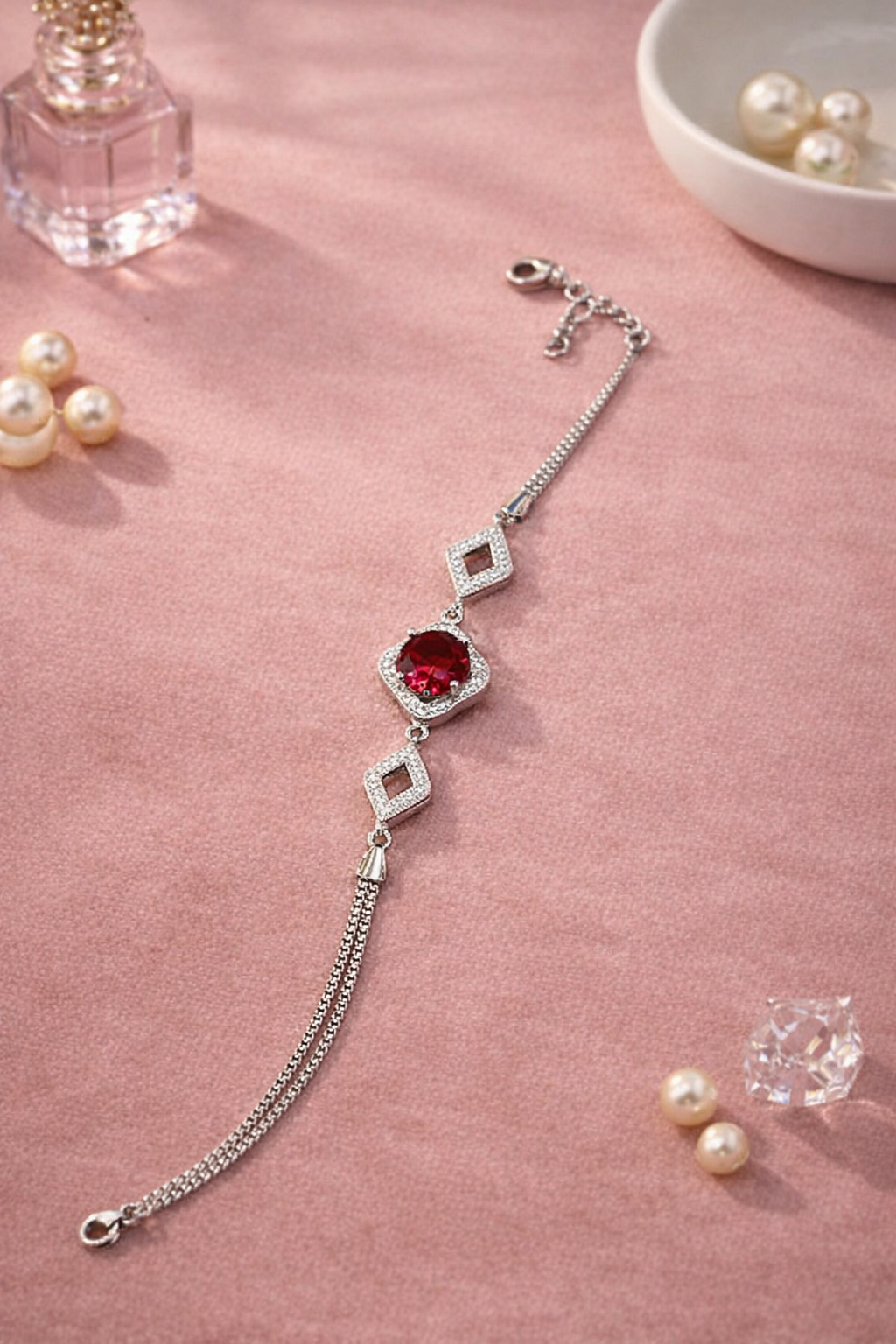 Ruby Glow Grace Bracelet