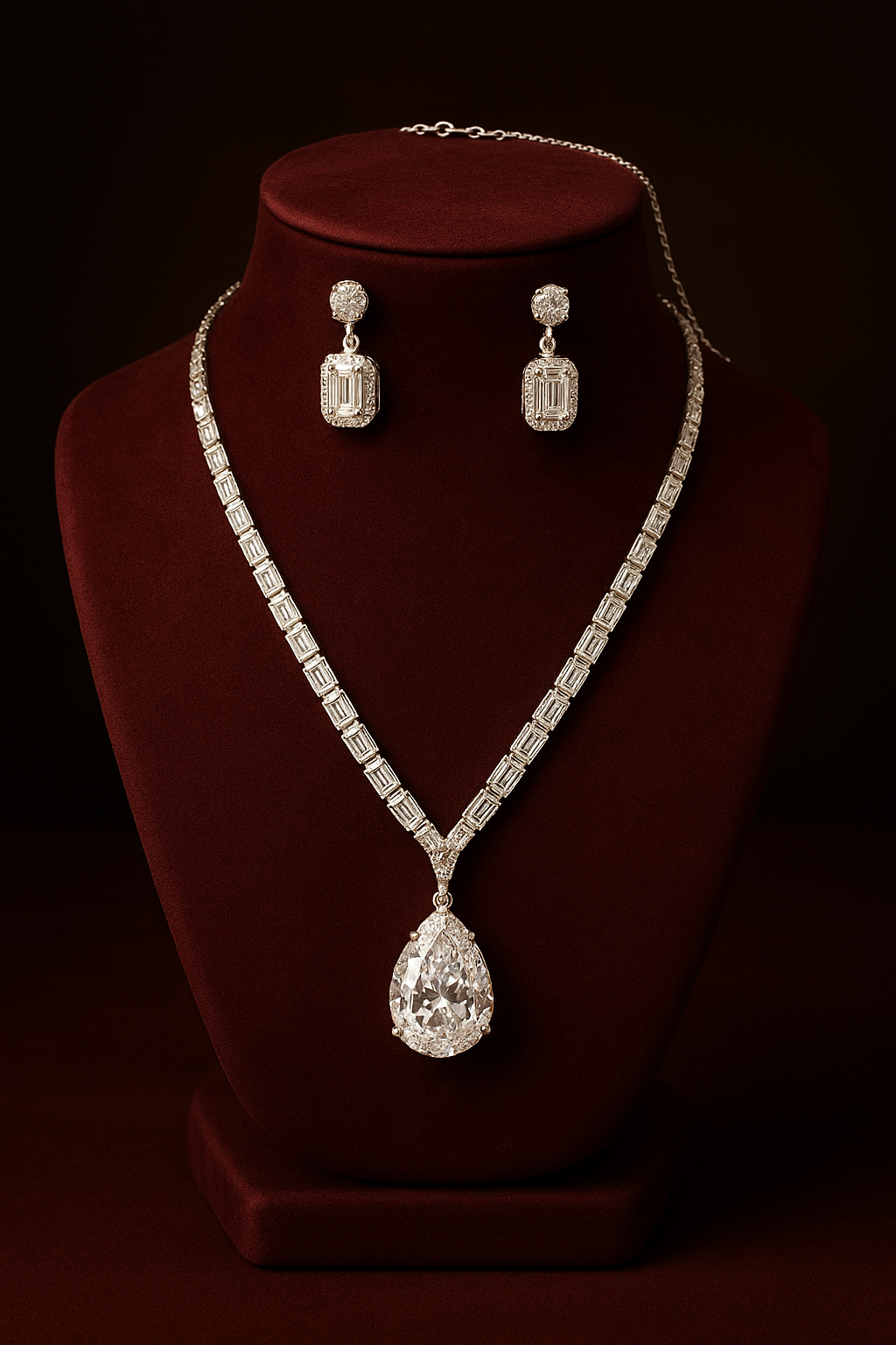 Diamond Shine Regal Necklace Set