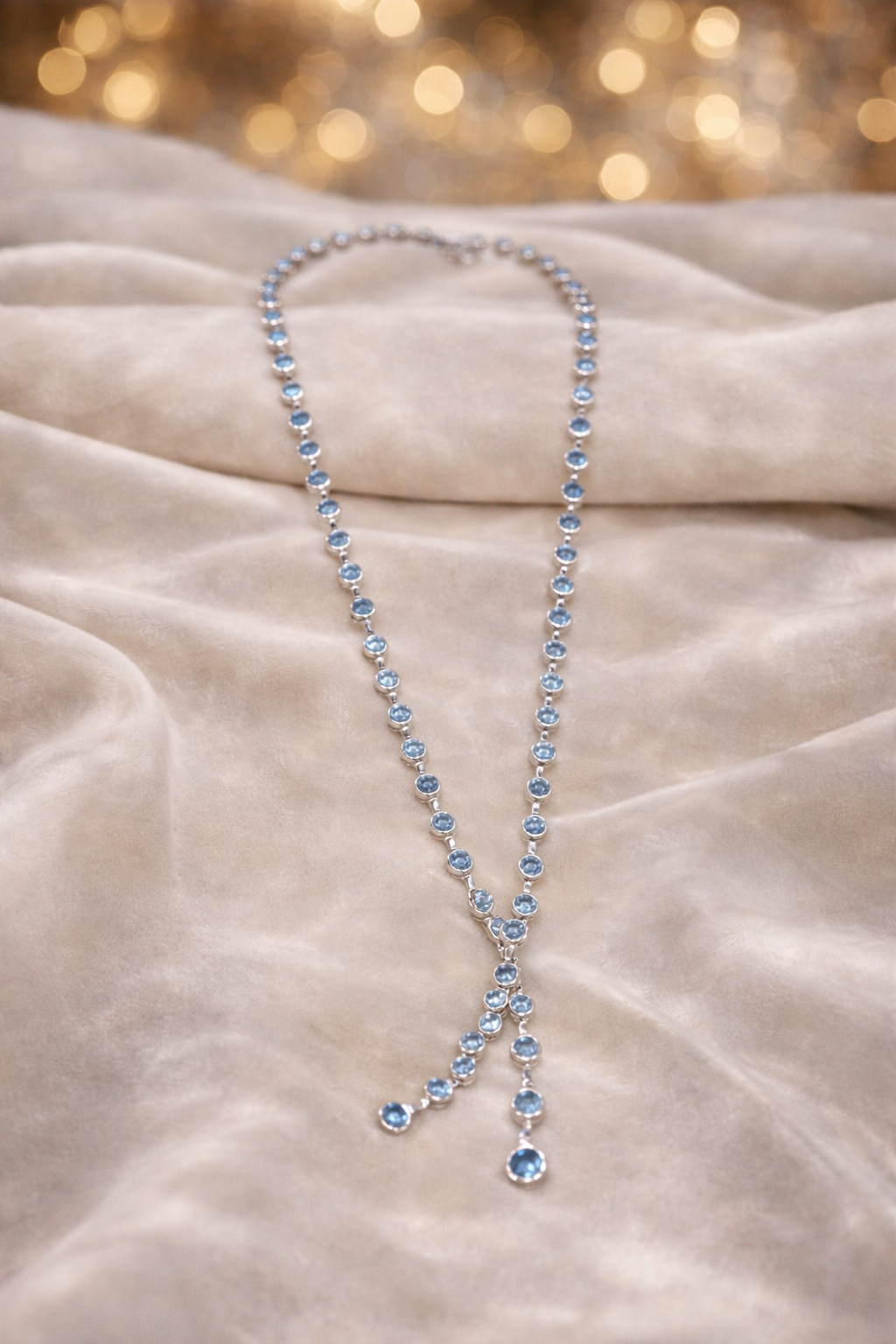 Blue Aurora Y-Necklace