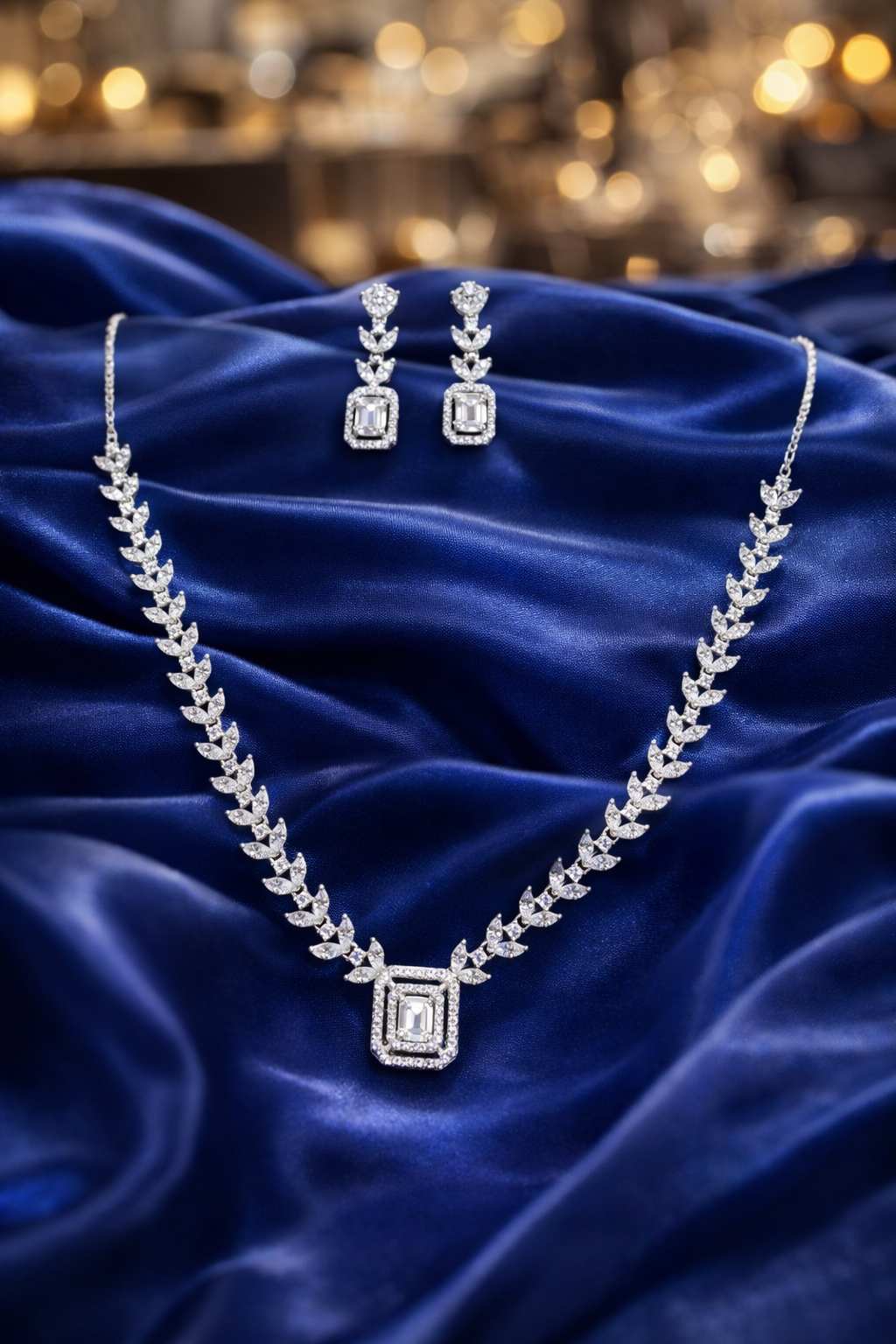 Lunara Crystal Necklace Set