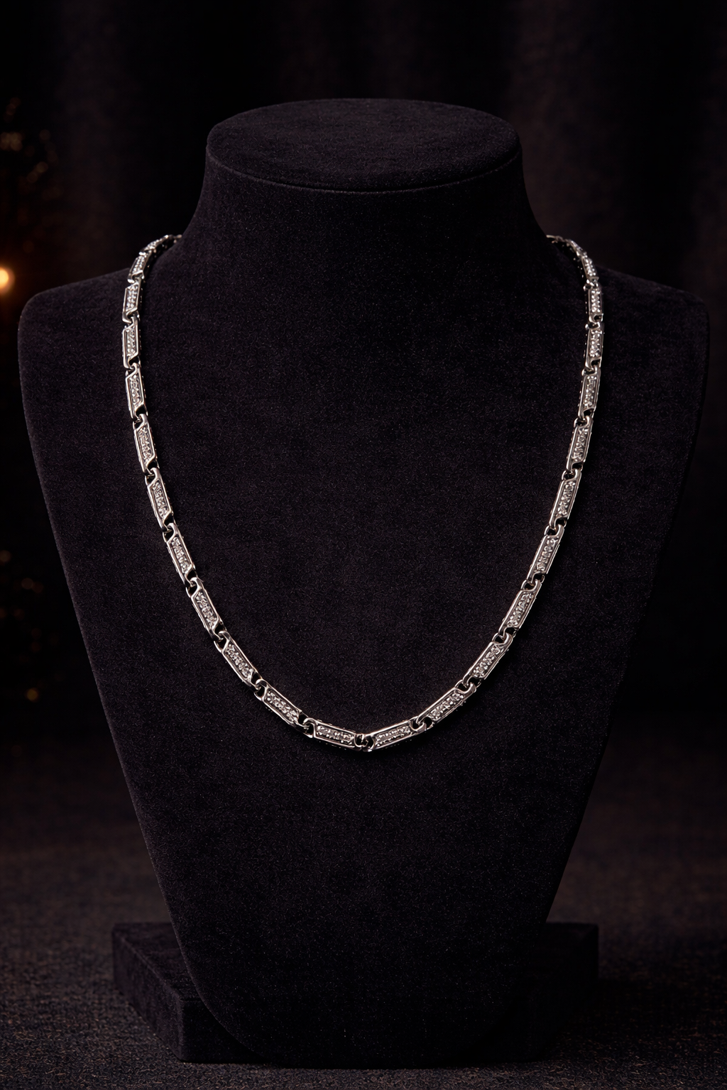 Men’s  Silver Boxy Link Chain