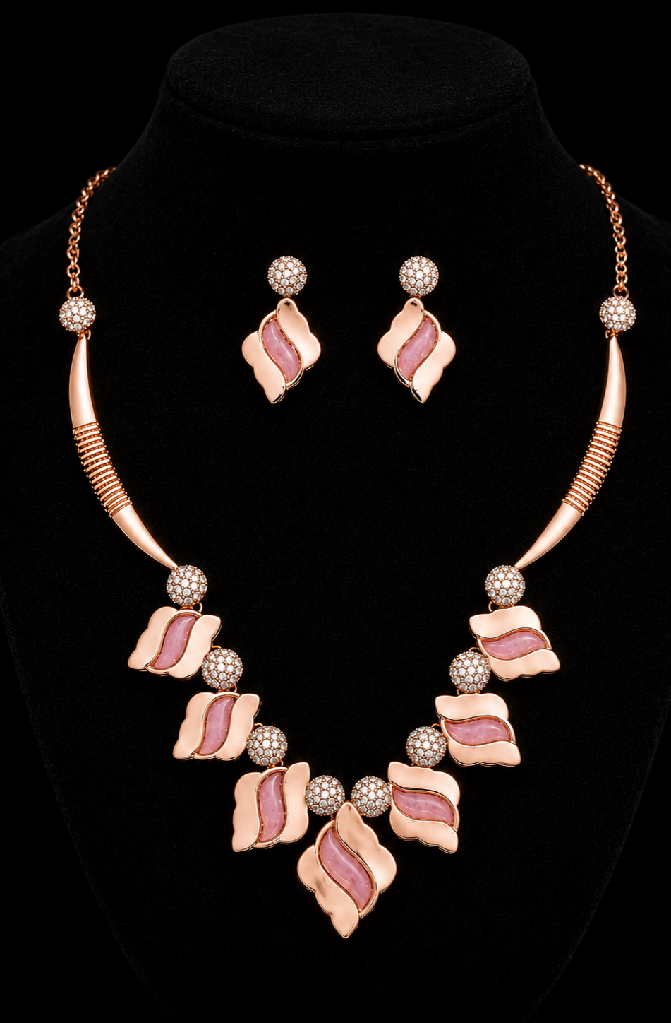 Pink Aurora Silver Set