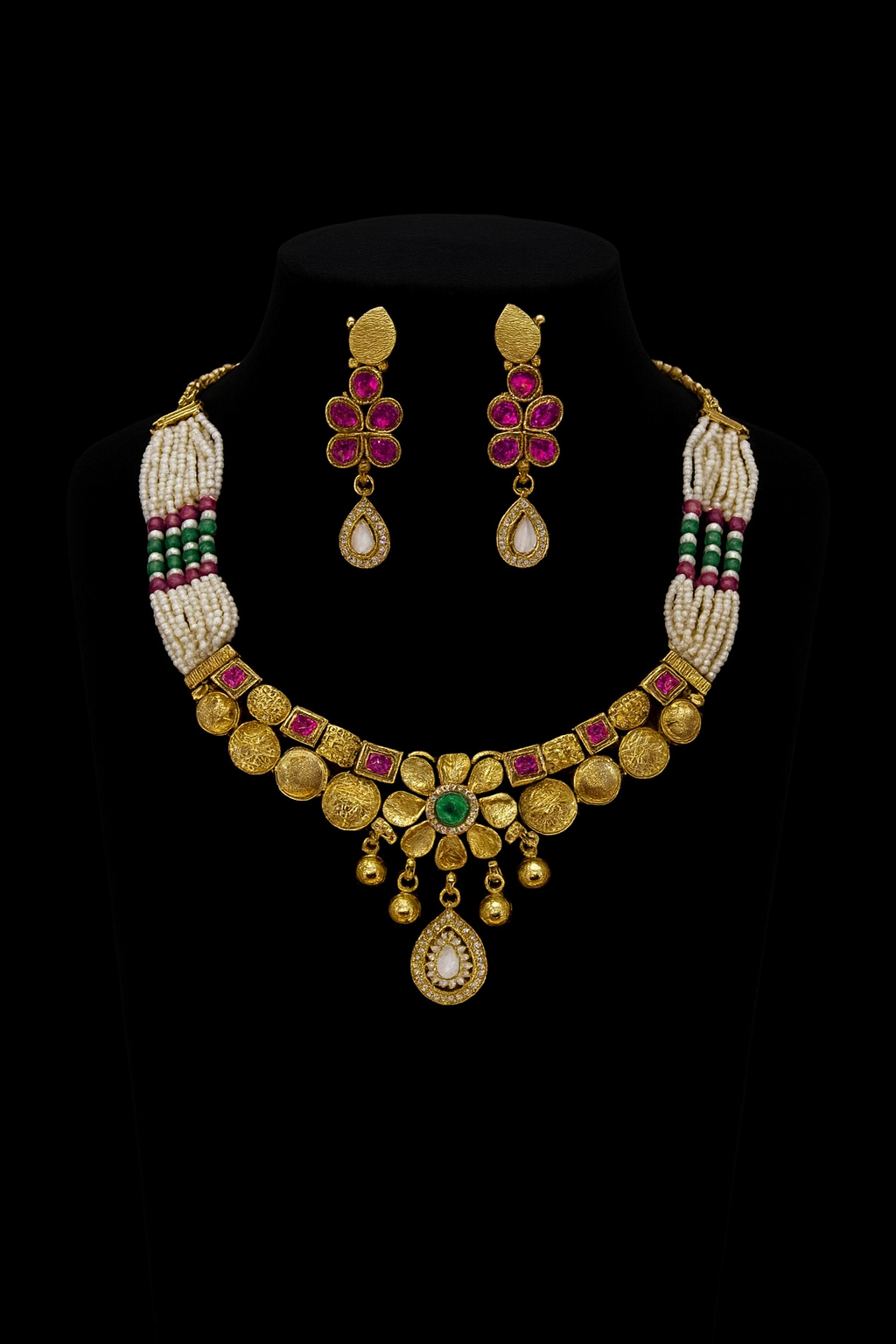 Maharani Polki Blossom Set