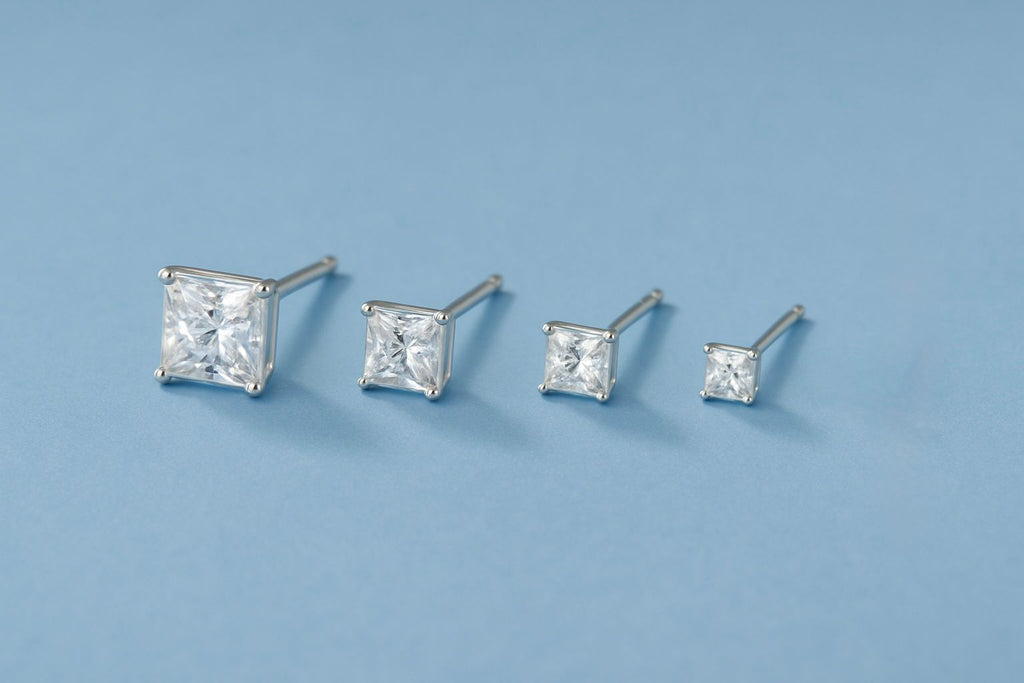 Square Solitaire Studs